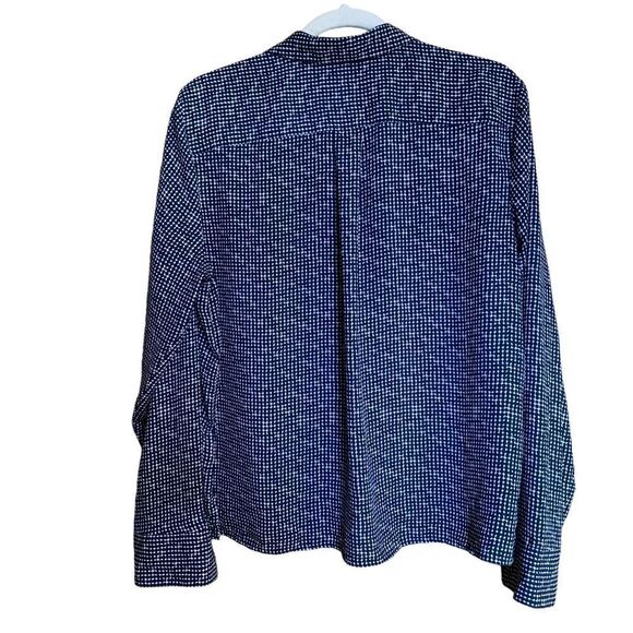 Chaps Womens Size XL Multicolor Polka Dot Button Up Shirt Blouse - Picture 4 of 7